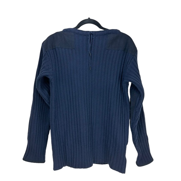 N. Peal Other - N. Peal Navy Blue Ribbed Army Sweater Wool Cashmere 007 Unisex M